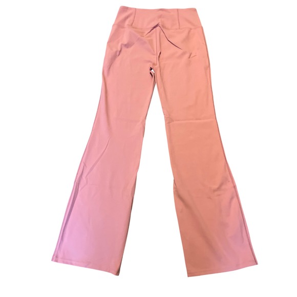Halara Pink/Coral Wide Leg Flare Yoga Pants High Waist Comfort XL Tall NWT - Picture 8 of 11